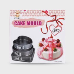 3PC MOLDE TORTA (24/26/28) GRIS / 6979812341653