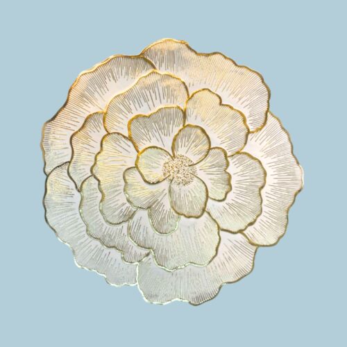 38CM INDIVIDUAL REDONDO FLOR ONDULADO 6PCS /227126 - Imagen 2