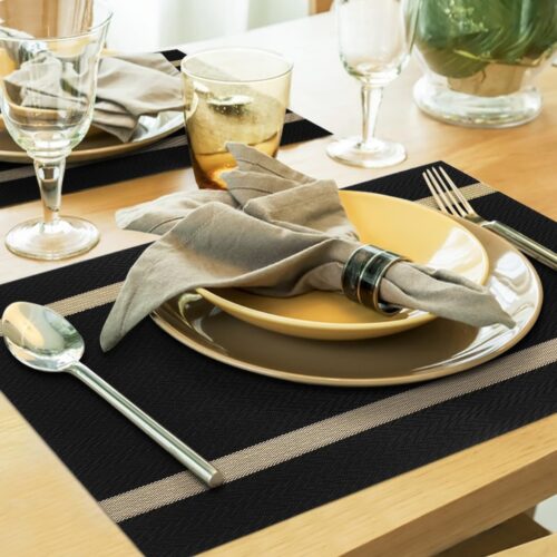 INDIVIDUAL CON 2 RAYAS RECTAMGULAR 6PCS /606801 - Imagen 3