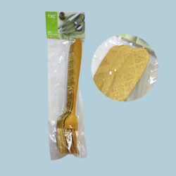 TENEDOR DORADO TRENZA 6PC /207137