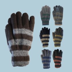 GUANTE RAYA BICOLOR HOMBRE 12PCS /80022
