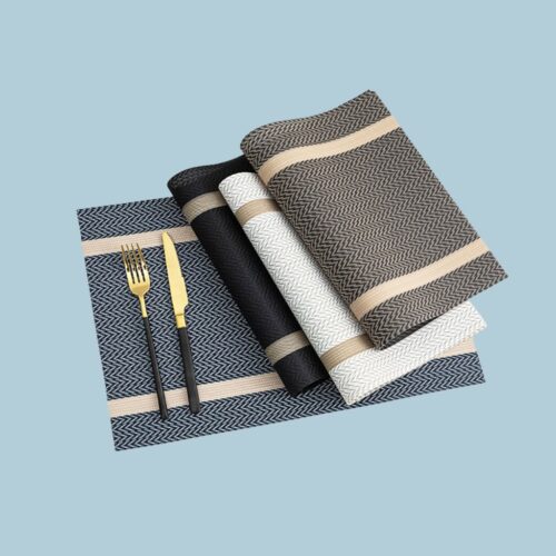 INDIVIDUAL CON 2 RAYAS RECTAMGULAR 6PCS /606801 - Imagen 4