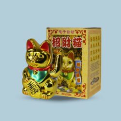 0256A# GATO DE LA SUERTE DORADO GR /108051