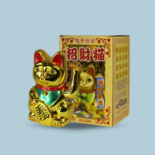 0256A# GATO DE LA SUERTE DORADO GR /108051