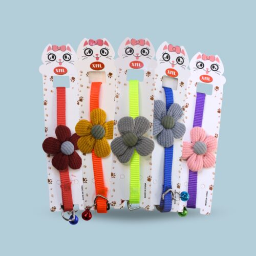 1.0 COLLAR C/FLOR D/TELA 12PCS /231307
