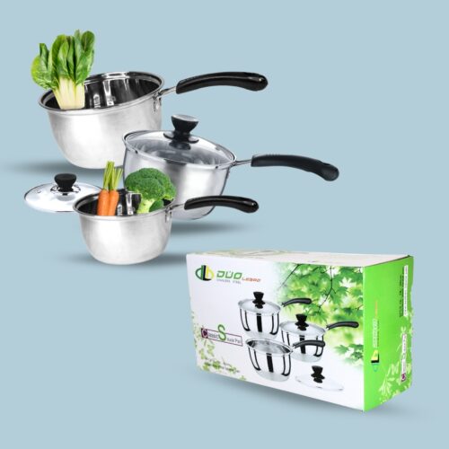 SET DE OLLAS CON MANGO 3PCS /22031