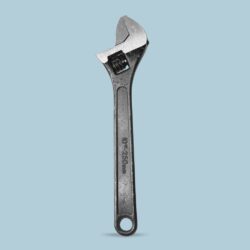 10# LLAVE FRANCESA NEGRO /101117