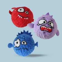 8.5CM CHIFLE PELOTA CARAS CON LUZ /519117