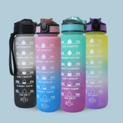 BOTELLA DE AGUA BICOLOR DEGRADE 1LT /722801