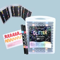 36 PCS MARCADOR DOBLE PUNTA GLITTER /910879