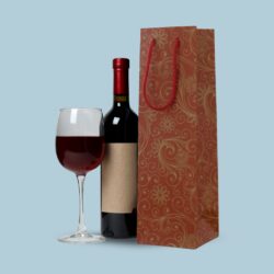 BOLSA PARA VINO ESTAMPADO 12PCS /128613
